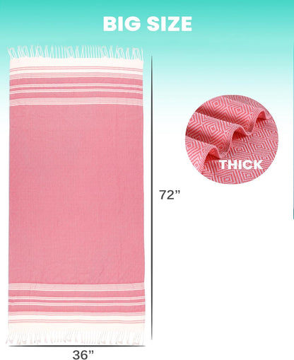 Turkish Beach Towels Vacation Essentials Yoga Blanket Pool Workout Towel Oversized Sand Free Quick Dry Lightweight Meditation Supplies Mat Cover Surf Boat River Float Accessories Gym Excise Stuff
