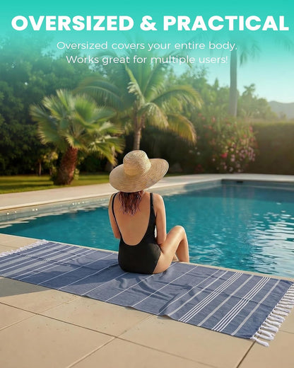 Turkish Beach Towels Vacation Essentials Yoga Blanket Pool Workout Towel Oversized Sand Free Quick Dry Lightweight Meditation Supplies Mat Cover Surf Boat River Float Accessories Gym Excise Stuff