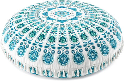 Meditation Cushion, Large Velvet Floor Pillow for Yoga, Meditation