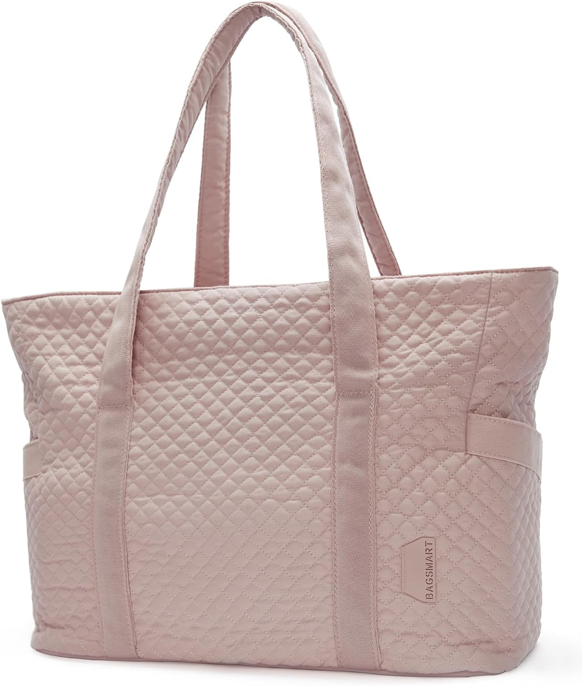 Crush Tote Bag for Women, 20L Puffer Work Tote with Zipper, Travel Essentials Quilted Nurse Hospital Bag