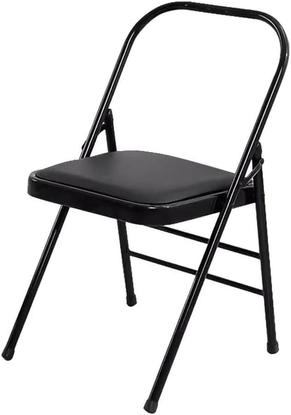 Pilates Yoga Chair, Backless Yoga Chair with Double Beam Design for Balance Handstand Training, Adult Yoga Chair, Iyengar Yoga Chair, Metal Foldable Portable Yoga Chair