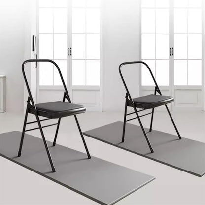 Pilates Yoga Chair, Backless Yoga Chair with Double Beam Design for Balance Handstand Training, Adult Yoga Chair, Iyengar Yoga Chair, Metal Foldable Portable Yoga Chair
