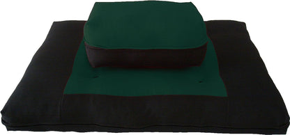 Zabuton Zafu Set, Yoga, Meditation Seat Cushions, Kneeling, Sitting, Supporting Exercise Pratice Zabuton & Zafu Cushions. (Burgundy)