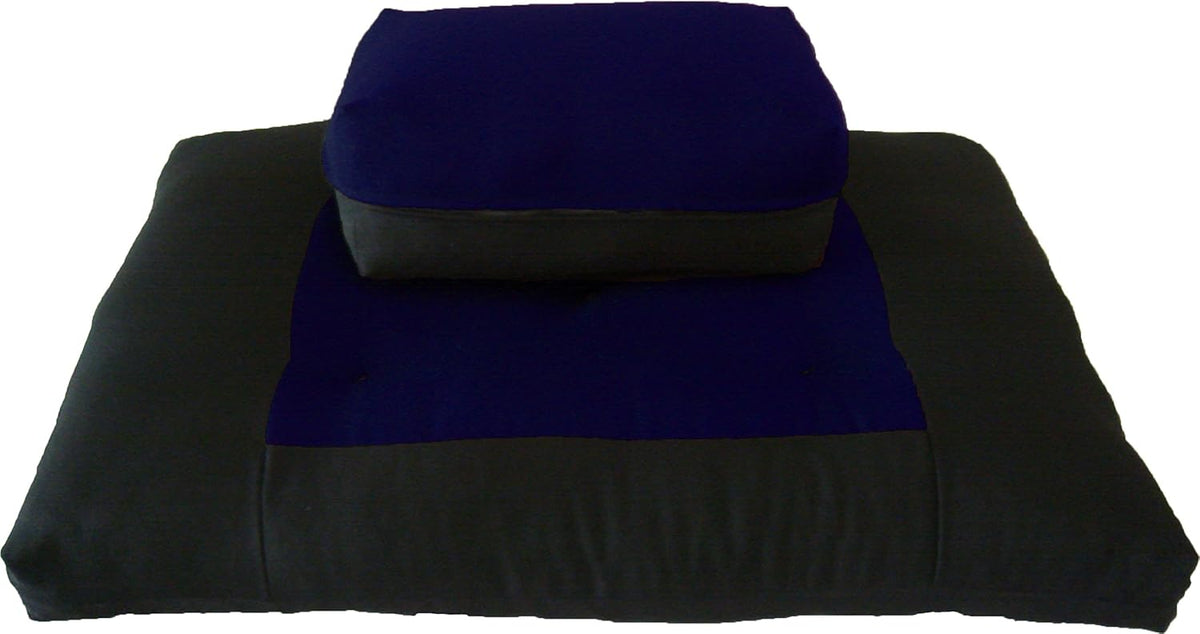 Zabuton Zafu Set, Yoga, Meditation Seat Cushions, Kneeling, Sitting, Supporting Exercise Pratice Zabuton & Zafu Cushions. (Burgundy)