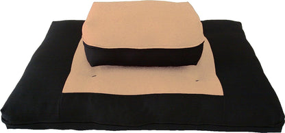 Zabuton Zafu Set, Yoga, Meditation Seat Cushions, Kneeling, Sitting, Supporting Exercise Pratice Zabuton & Zafu Cushions. (Burgundy)