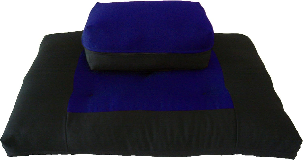 Zabuton Zafu Set, Yoga, Meditation Seat Cushions, Kneeling, Sitting, Supporting Exercise Pratice Zabuton & Zafu Cushions. (Burgundy)