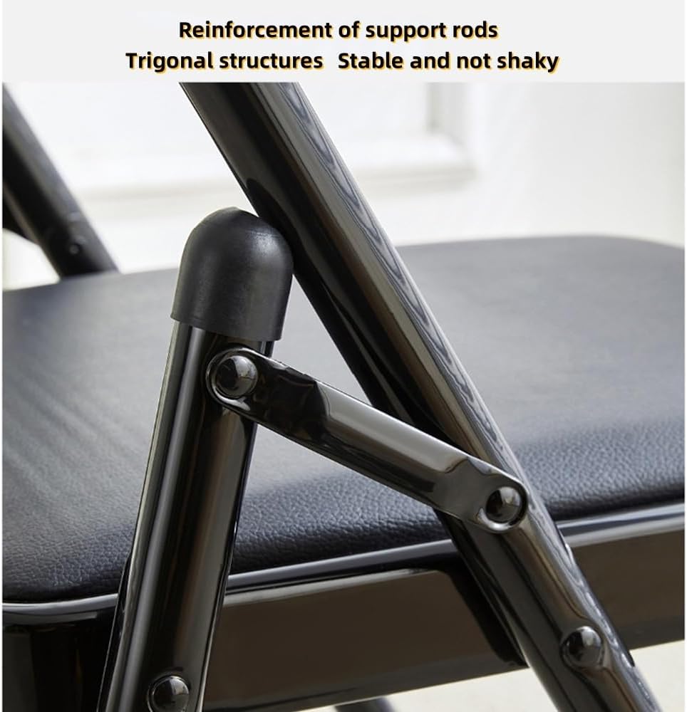Iyengar Yoga Chair Foldable Yoga Auxiliary Chair Home Yoga Chair Brown Chair Handstand Training Tool, Stable and Durable, Solid Anti-Slip(Black)