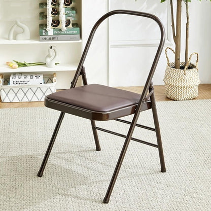 Iyengar Yoga Chair Foldable Yoga Auxiliary Chair Home Yoga Chair Brown Chair Handstand Training Tool, Stable and Durable, Solid Anti-Slip(Black)