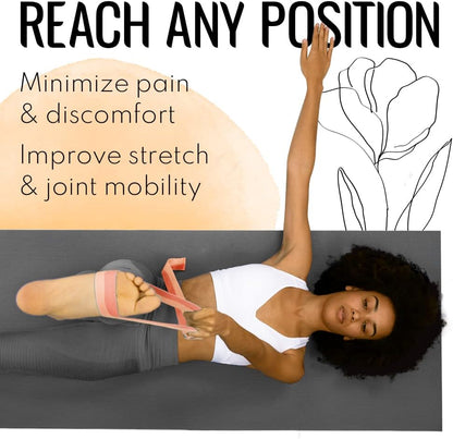 2 IN 1 Yoga & Mat Strap for Stretching – Cotton – 6/8/10 ft