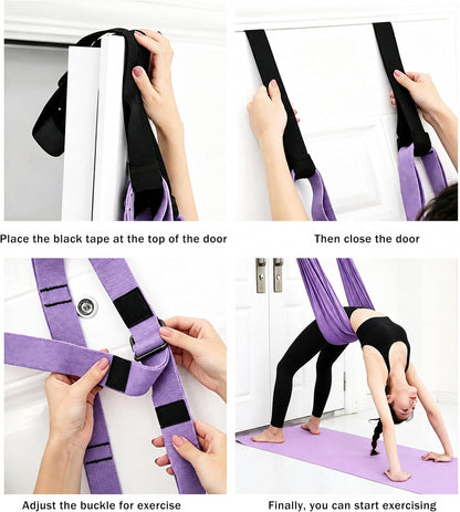 Door Swing Yoga Silk Yoga Strap for Home Aerial Flexibility Training