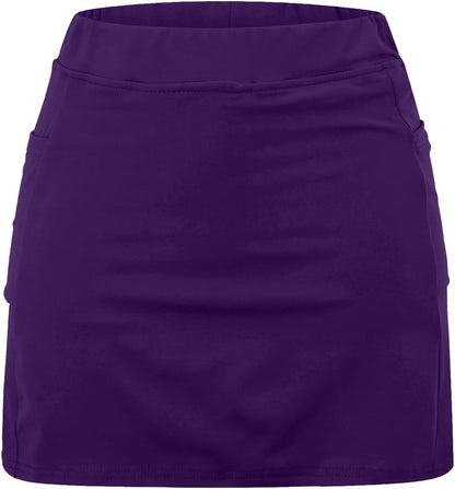 Athletic Yoga Culottes for Women Solid Color Elastic Shorts Summer Lightweight High Waist Skinny Joggers Skirt 2024