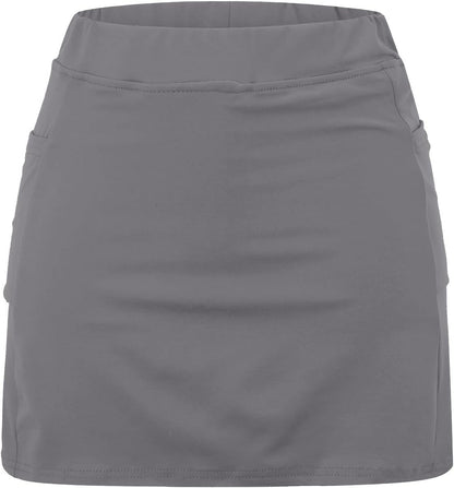 Athletic Yoga Culottes for Women Solid Color Elastic Shorts Summer Lightweight High Waist Skinny Joggers Skirt 2024