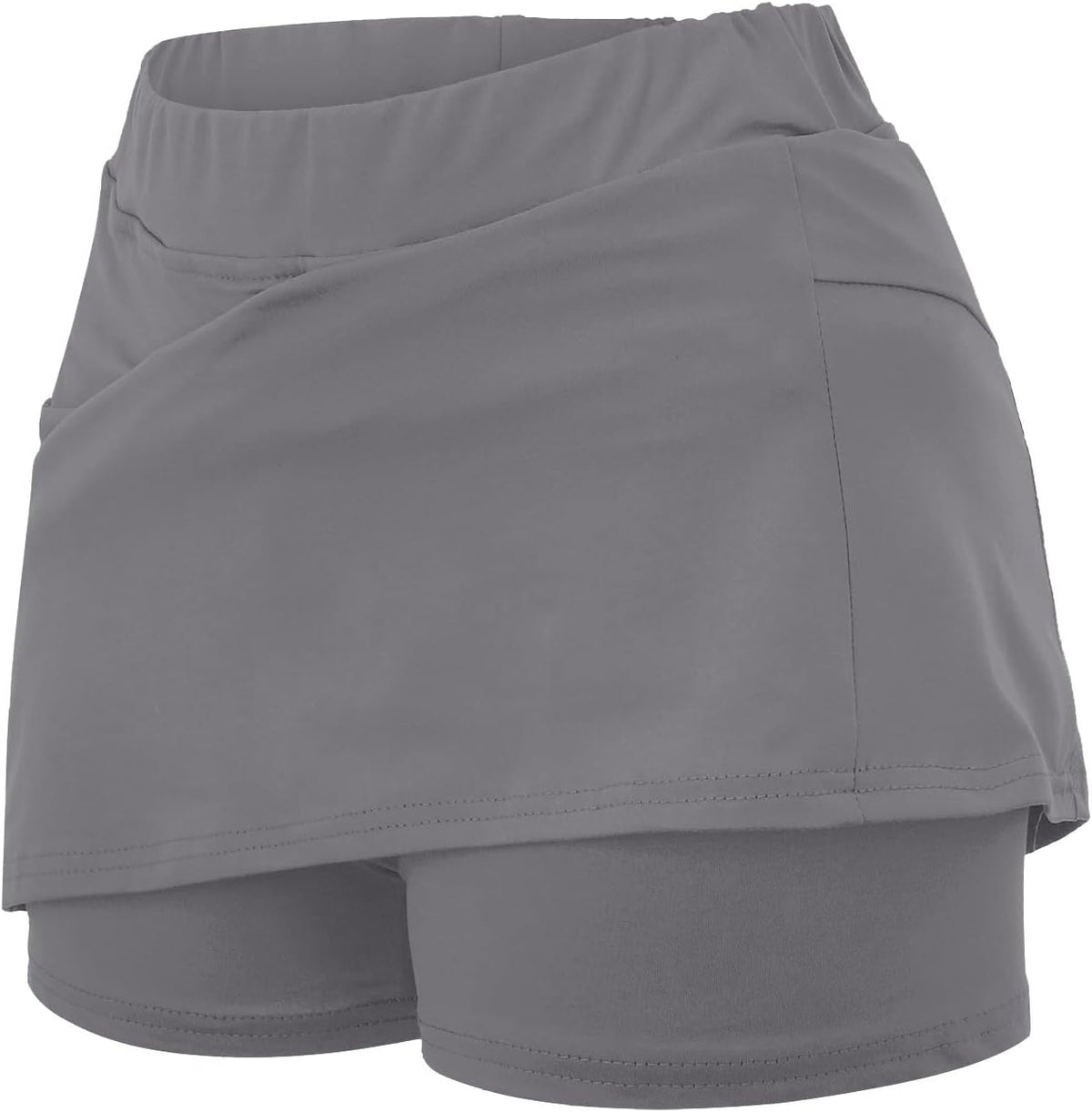 Athletic Yoga Culottes for Women Solid Color Elastic Shorts Summer Lightweight High Waist Skinny Joggers Skirt 2024