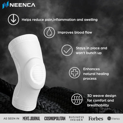 Professional Knee Brace, Medical Knee Support for Women & Men Relief | Patented Patella Gel Pad & Side Stabilizers, Compression Sleeve for Knee Pain, Swelling, ACL, PCL, Arthritis, Sports, Workout