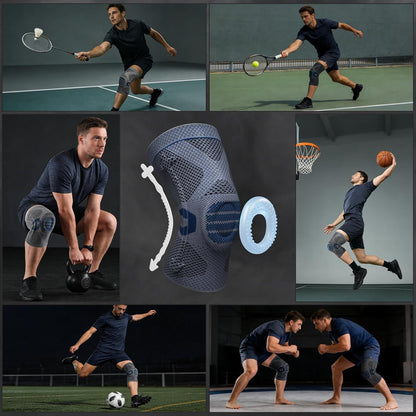 Professional Knee Brace, Medical Knee Support for Women & Men Relief | Patented Patella Gel Pad & Side Stabilizers, Compression Sleeve for Knee Pain, Swelling, ACL, PCL, Arthritis, Sports, Workout