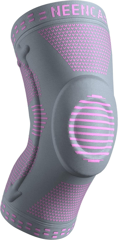 Professional Knee Brace, Medical Knee Support for Women & Men Relief | Patented Patella Gel Pad & Side Stabilizers, Compression Sleeve for Knee Pain, Swelling, ACL, PCL, Arthritis, Sports, Workout