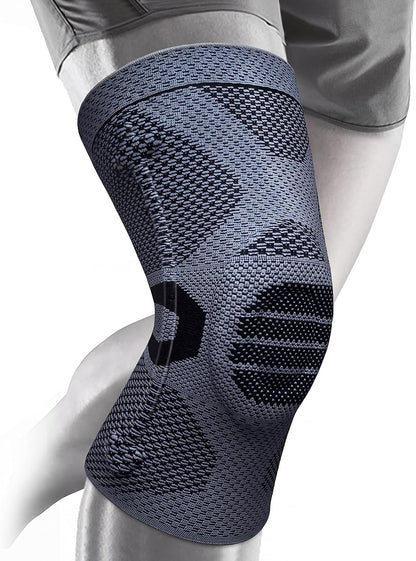 Professional Knee Brace, Medical Knee Support for Women & Men Relief | Patented Patella Gel Pad & Side Stabilizers, Compression Sleeve for Knee Pain, Swelling, ACL, PCL, Arthritis, Sports, Workout