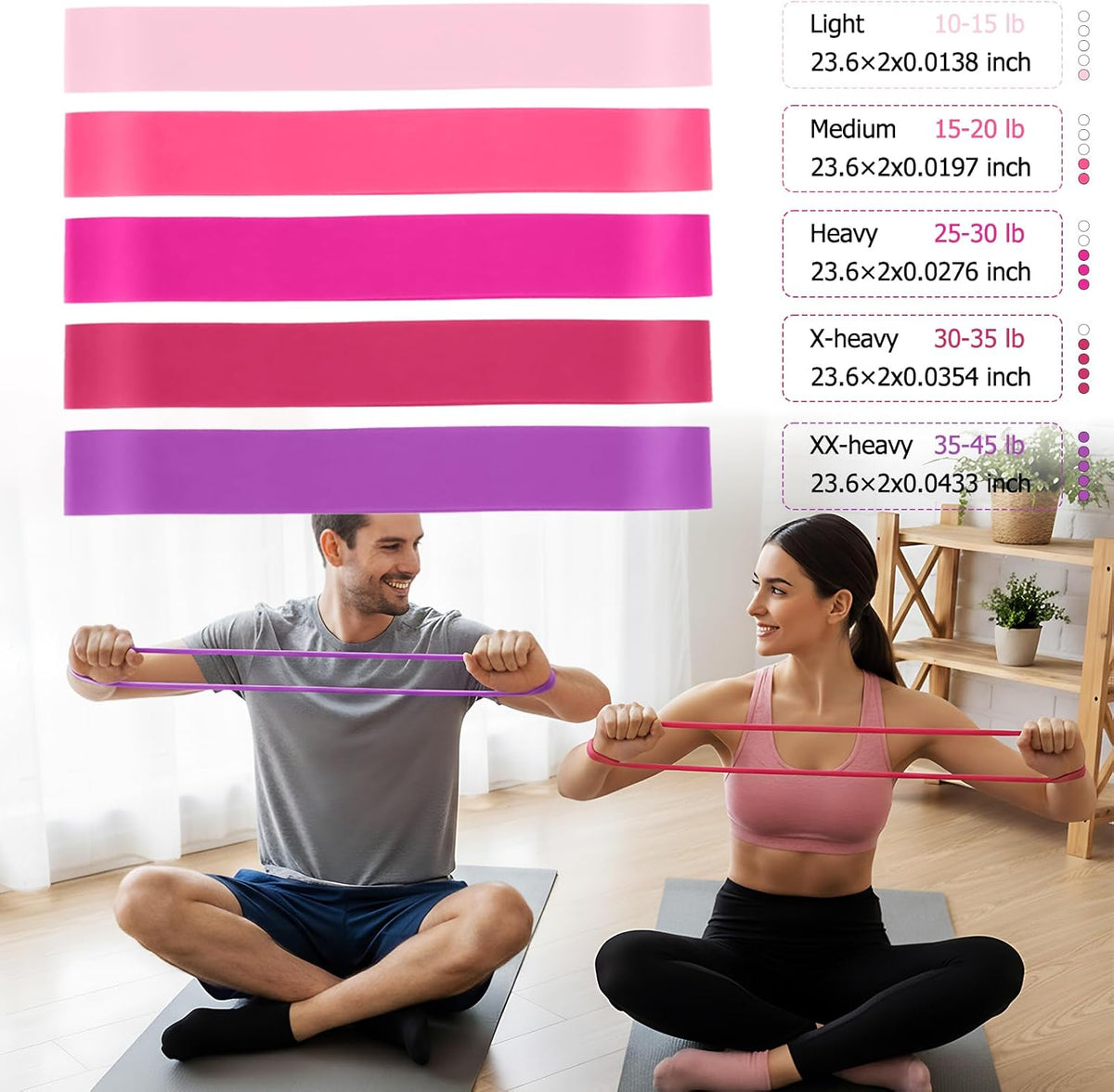 All-in-One Home Workout Kit for Women–Pilates Kit with Ankle Weights, Magic Circle 12 inch, Resistance Bands, Mini Pilates Ball, Carry Bag – Beginner Pilates Gift Set for Mother's Day, Birthday