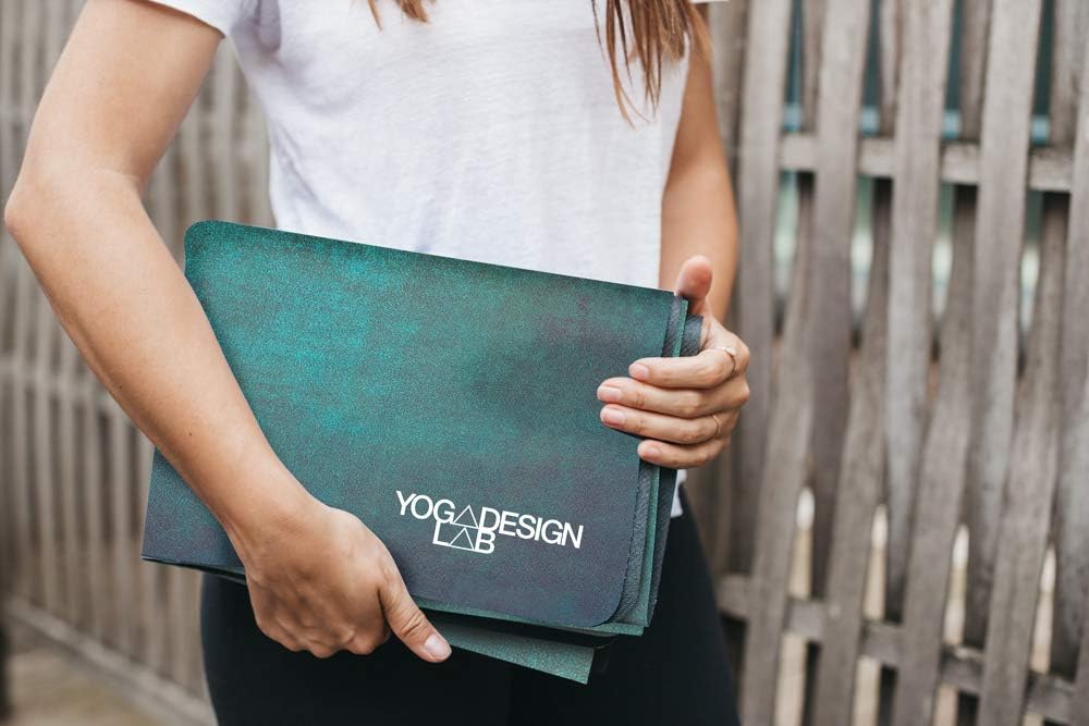 The Combo Yoga Mat | Eco Luxury | Ideal for Hot Yoga, Power, Bikram, Ashtanga, Sweat | Studio Quality | Includes Carrying Strap!