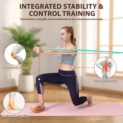 Cork Yoga Blocks, Cork Yoga Blocks 2 Pack with bands