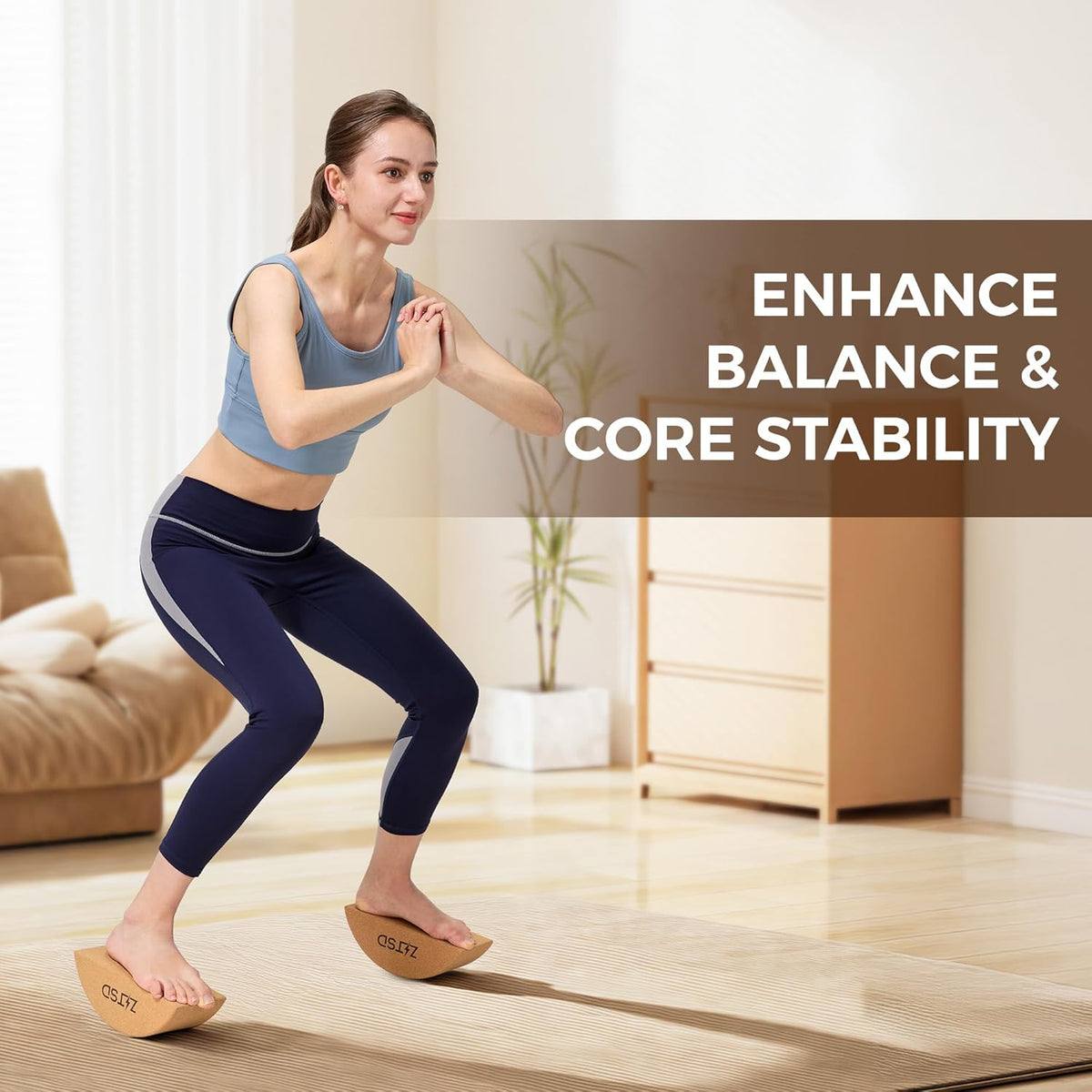 Cork Yoga Blocks, Cork Yoga Blocks 2 Pack with bands