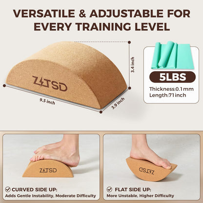 Cork Yoga Blocks, Cork Yoga Blocks 2 Pack with bands