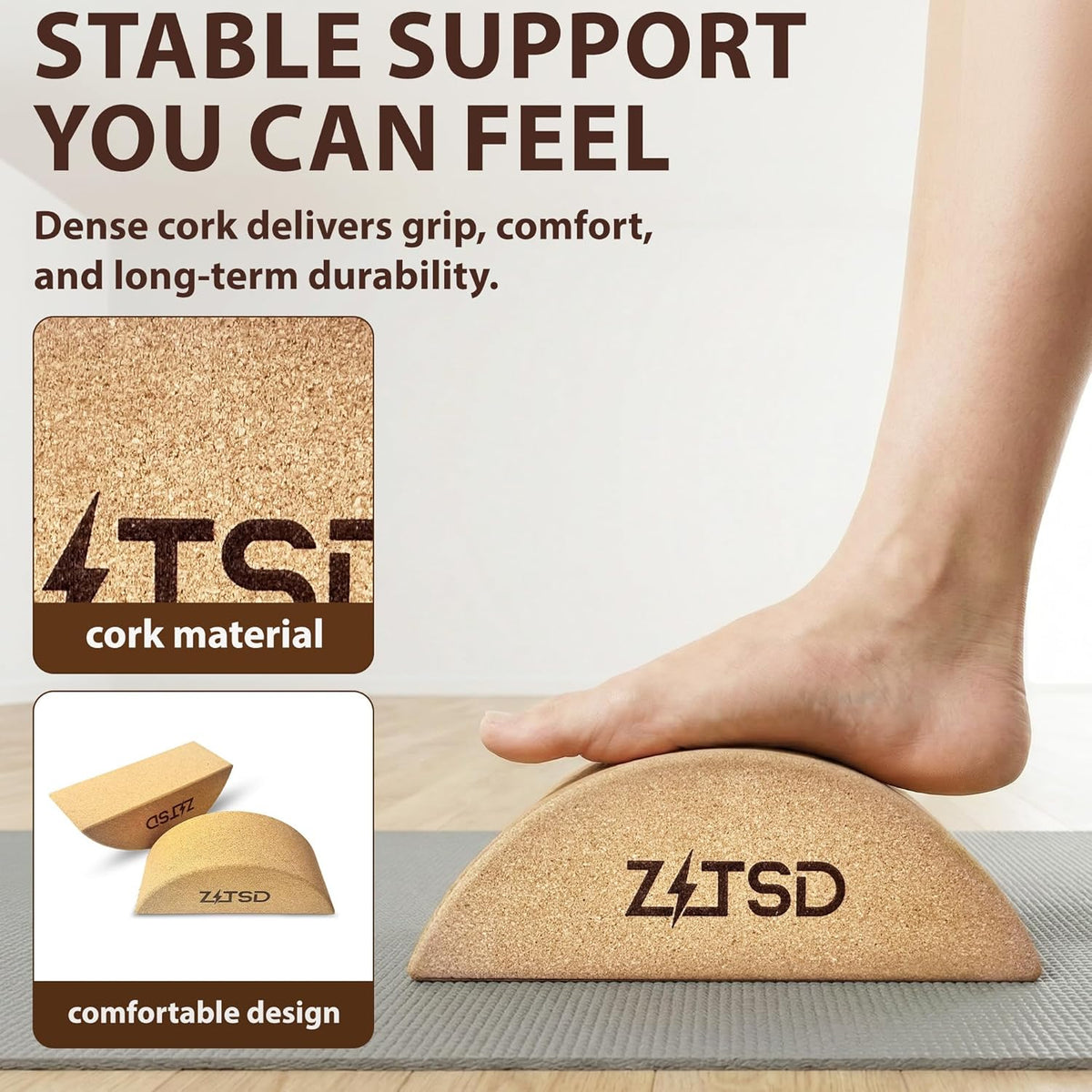 Cork Yoga Blocks, Cork Yoga Blocks 2 Pack with bands