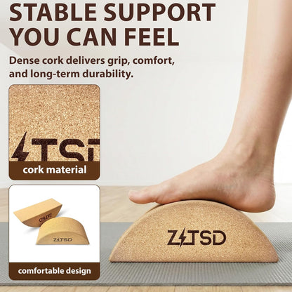 Cork Yoga Blocks, Cork Yoga Blocks 2 Pack with bands