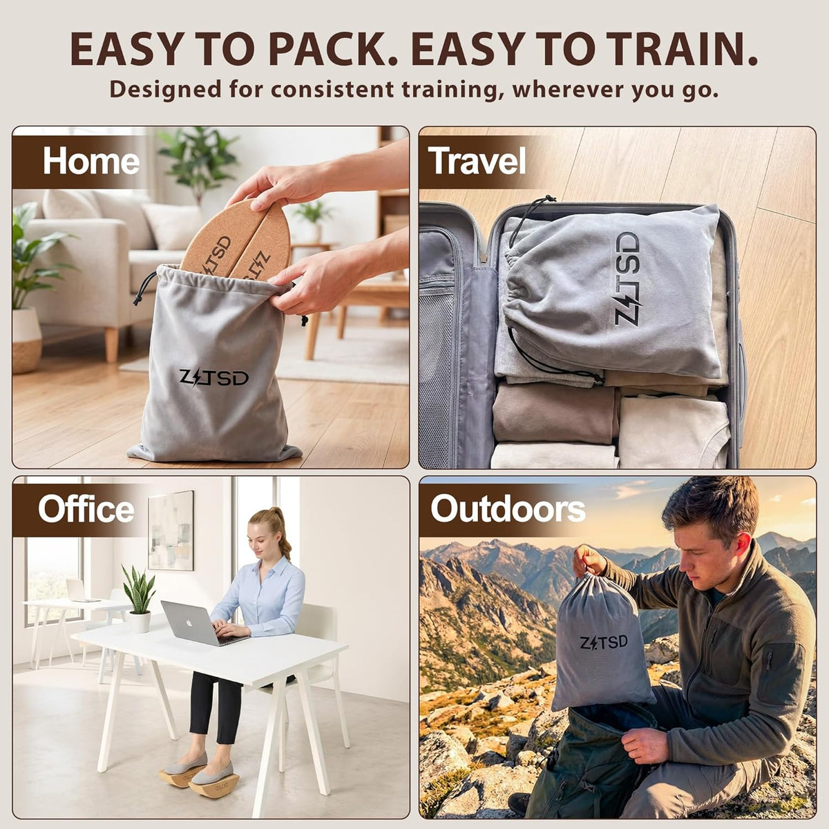 Cork Yoga Blocks, Cork Yoga Blocks 2 Pack with bands