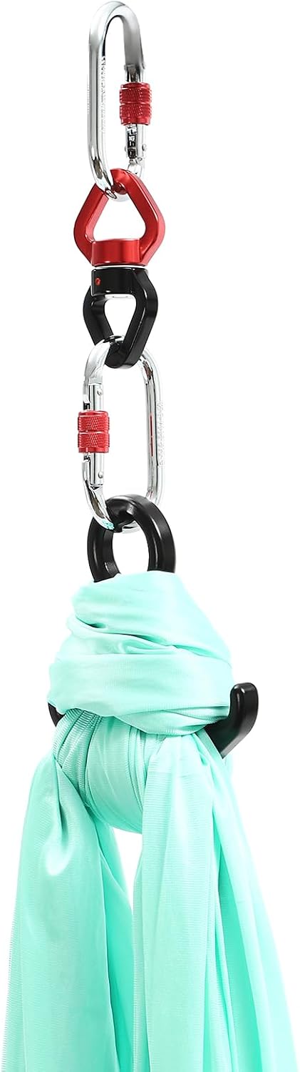 Aerial Silks Equipment, Stretch Aerial Silk Starter Kit for Aerial Acrobatic Dance, Aerial Yoga Hammock