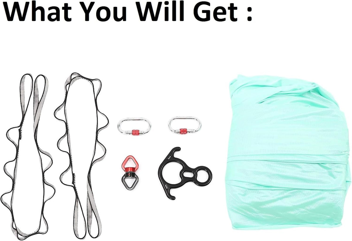 Aerial Silks Equipment, Stretch Aerial Silk Starter Kit for Aerial Acrobatic Dance, Aerial Yoga Hammock