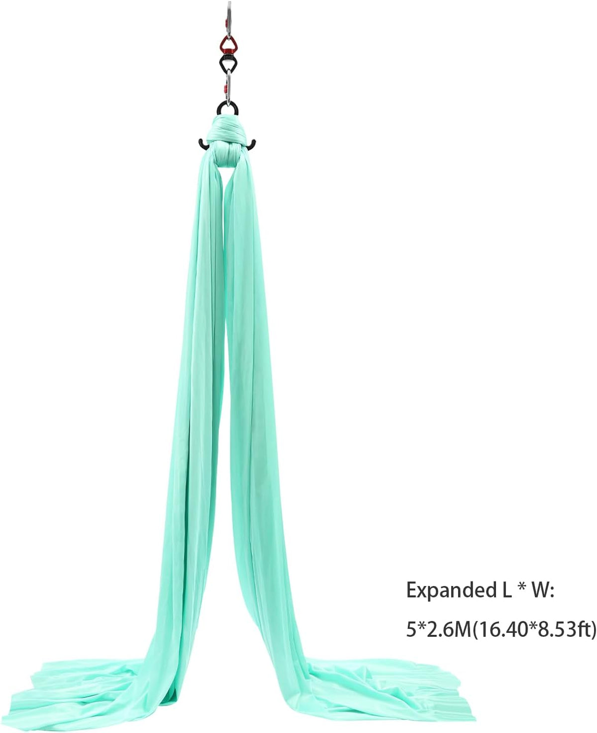 Aerial Silks Equipment, Stretch Aerial Silk Starter Kit for Aerial Acrobatic Dance, Aerial Yoga Hammock