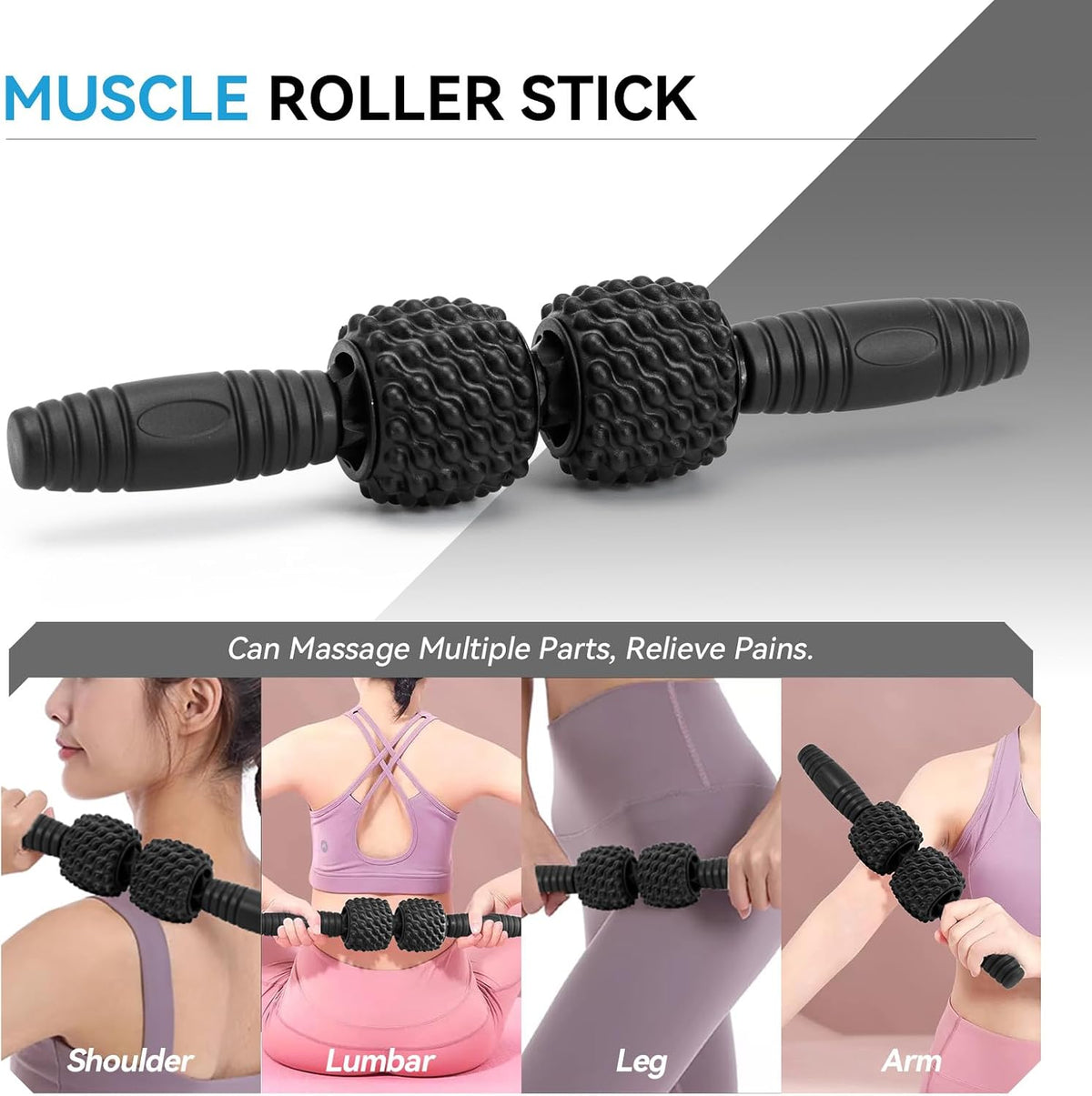 5 in 1 Foam Roller Set, High Density Patented Exercise Roller
