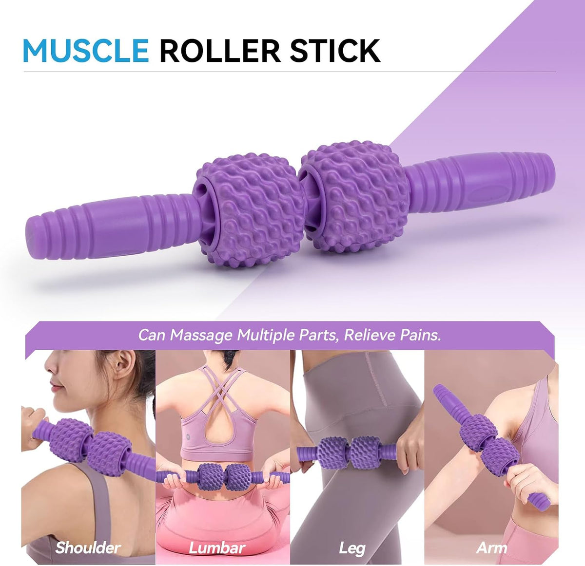 5 in 1 Foam Roller Set, High Density Patented Exercise Roller