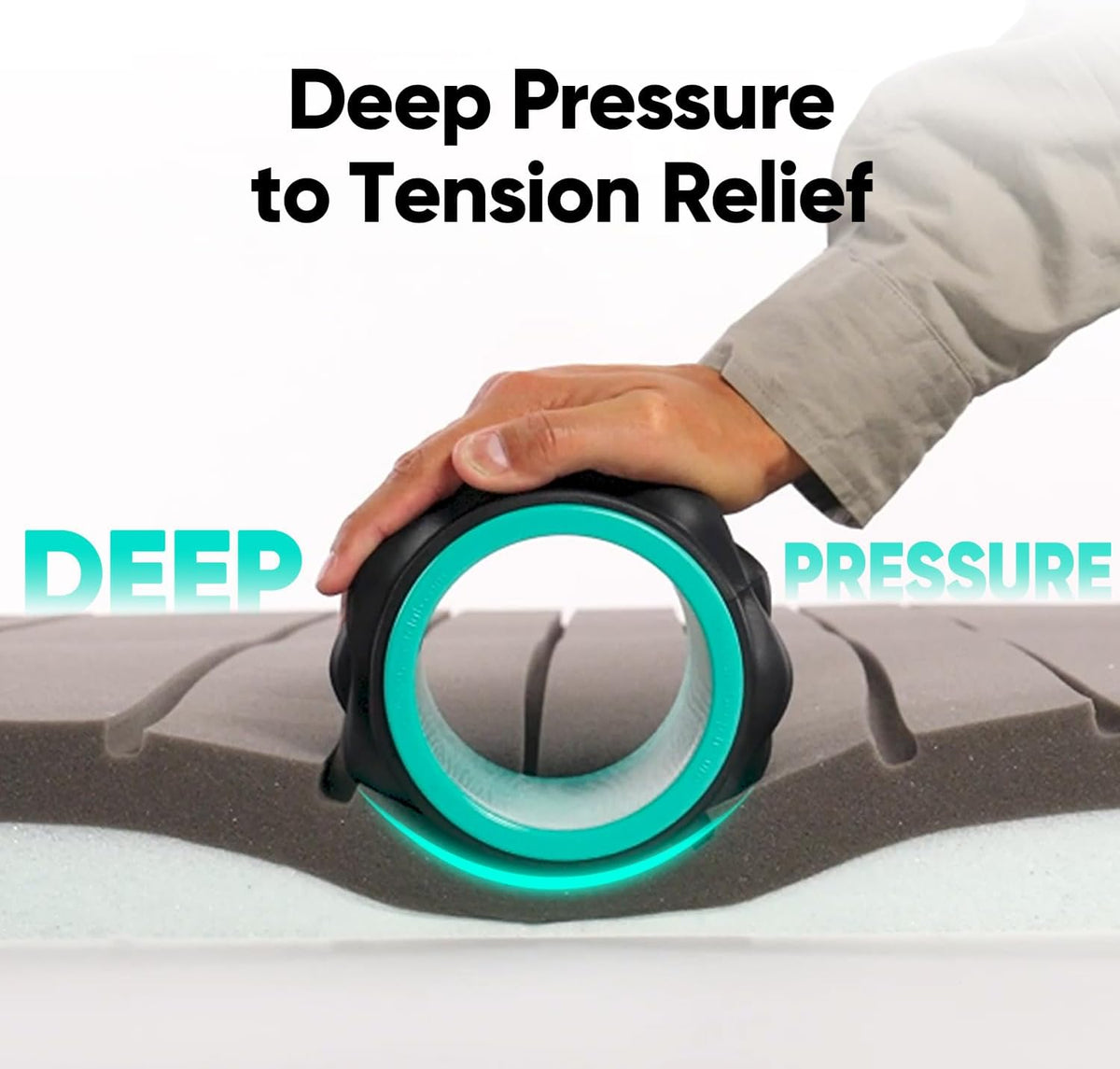 Back Roller, Back Wheel Foam Roller - Targeted Muscle Roller for Deep Tissue Massage, Back Stretcher
