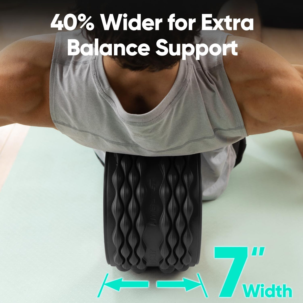 Back Roller, Back Wheel Foam Roller - Targeted Muscle Roller for Deep Tissue Massage, Back Stretcher
