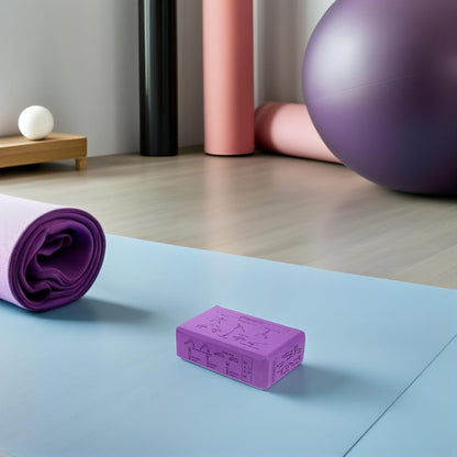 Yoga Blocks Set Non-slip High-density Eva Foam Bricks with Strap Lightweight Yoga Props for Beginners Balance and Stretching Training