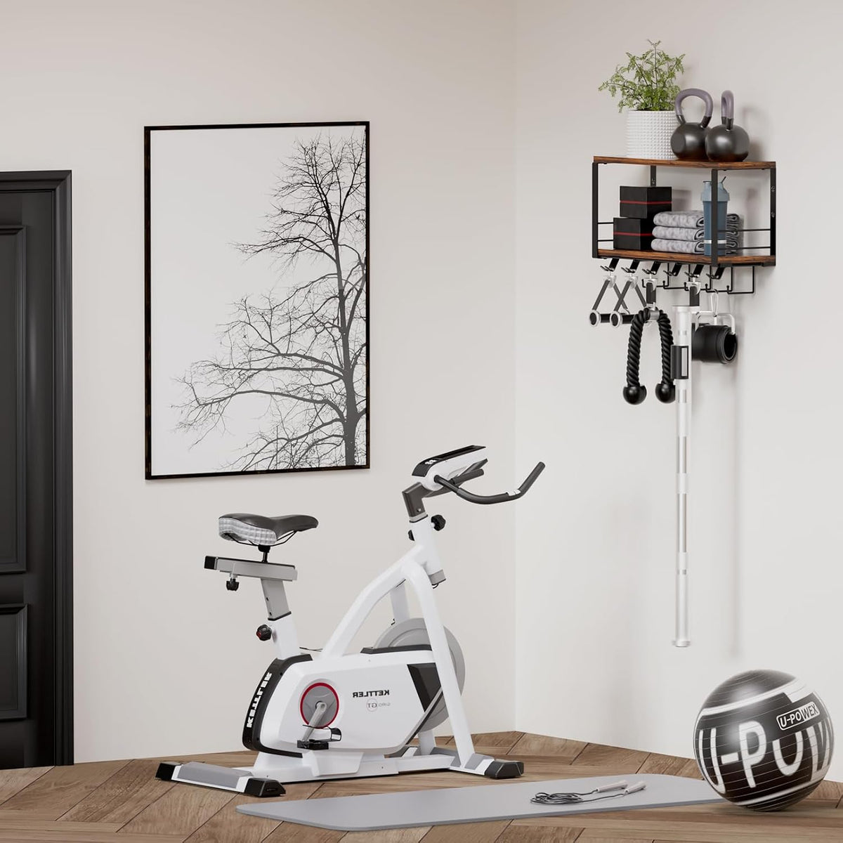 2 Tier Floating Shelf Compatible with Tonal Accessories Wall Mount