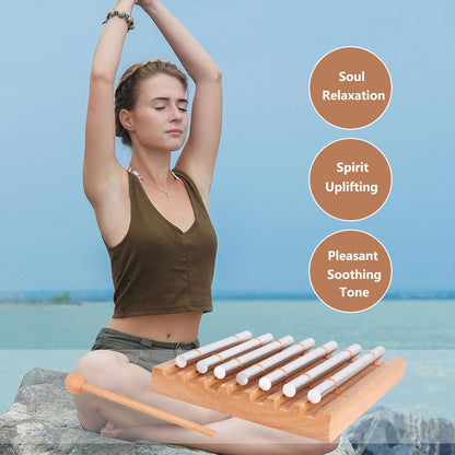 7 Tone Hand Chime Instrument for Meditation Sound Healing Classroom