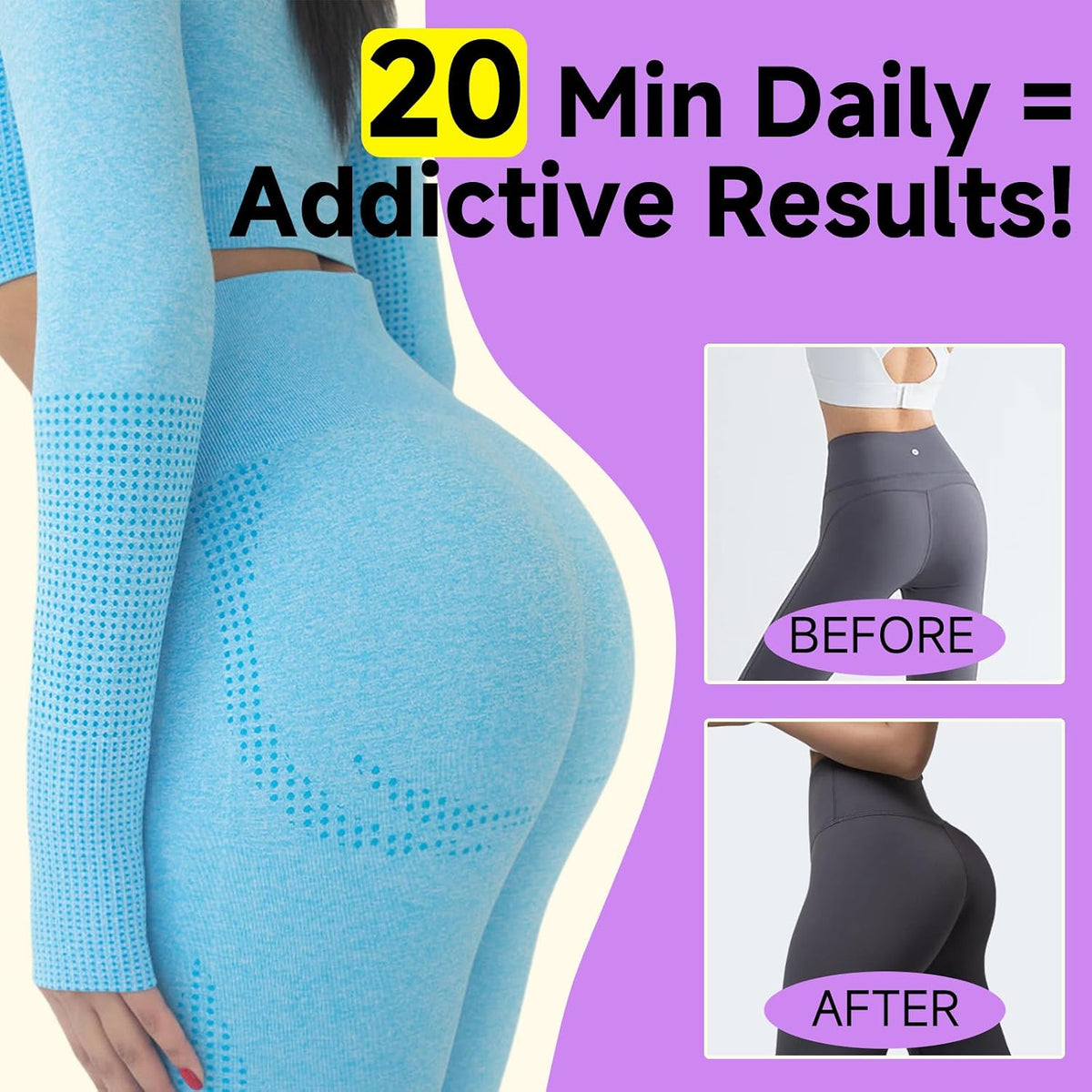 Resistance Bands, Fabric Workout Bands for Women & Men, Cloth Booty Resistance Loop Bands, Thick Squat Bands for Home Fitness, Gym, Yoga, Pilates for Butt Legs Thigh Hip Glute