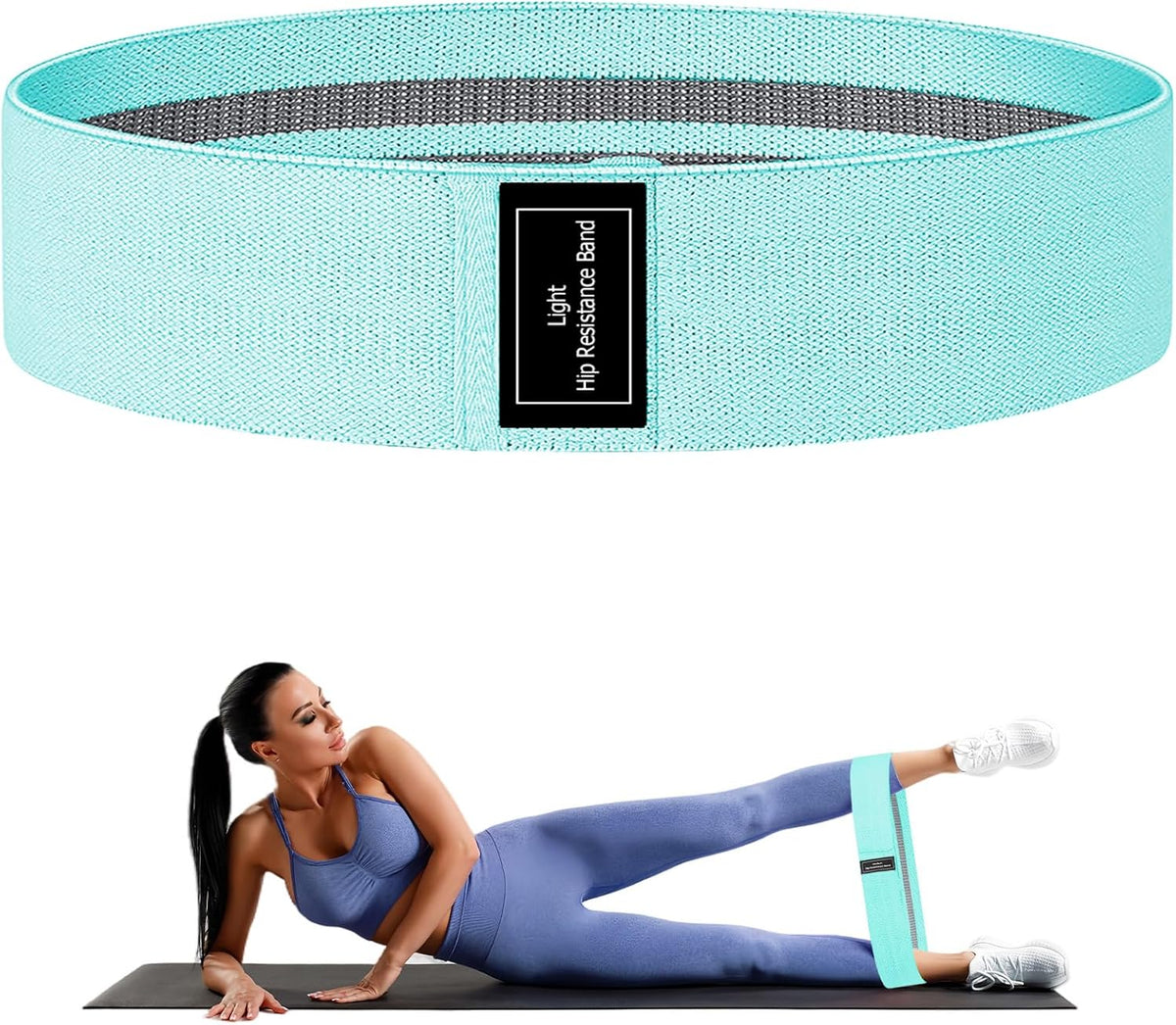 Resistance Bands, Fabric Workout Bands for Women & Men, Cloth Booty Resistance Loop Bands, Thick Squat Bands for Home Fitness, Gym, Yoga, Pilates for Butt Legs Thigh Hip Glute