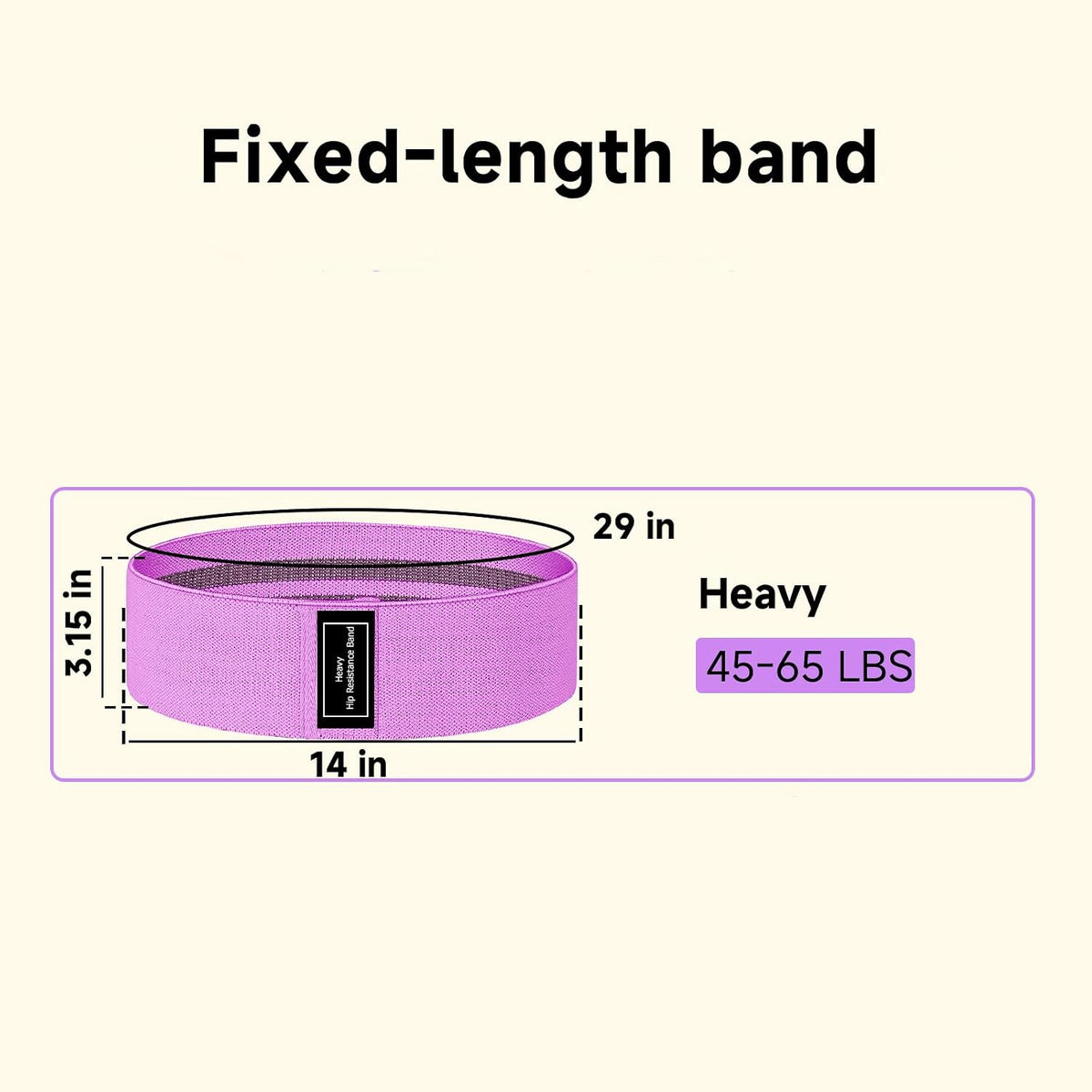 Resistance Bands, Fabric Workout Bands for Women & Men, Cloth Booty Resistance Loop Bands, Thick Squat Bands for Home Fitness, Gym, Yoga, Pilates for Butt Legs Thigh Hip Glute
