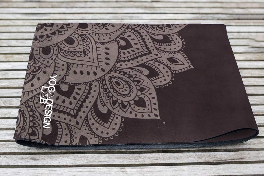 Travel Yoga Mat | 2-in-1 Mat+Towel | Lightweight, Foldable, Eco Luxury | Ideal for Hot Yoga, Bikram, Pilates, Barre, Sweat | 1.5mm Thick | Includes Carrying Strap!