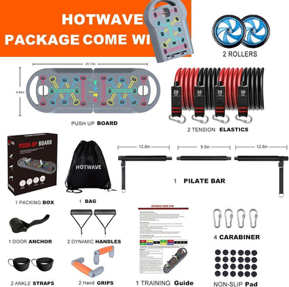 Push Up Board, Portable PushUp Board, Foldable 20 in 1 Push Up Bar