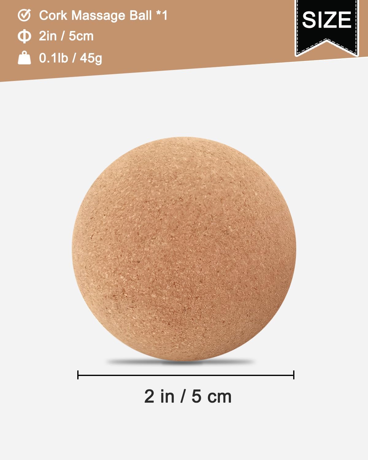 Cork Peanut Massage Ball