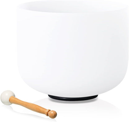 11 Inch C Note Root Chakra Frosted Quartz Crystal Singing Bowl