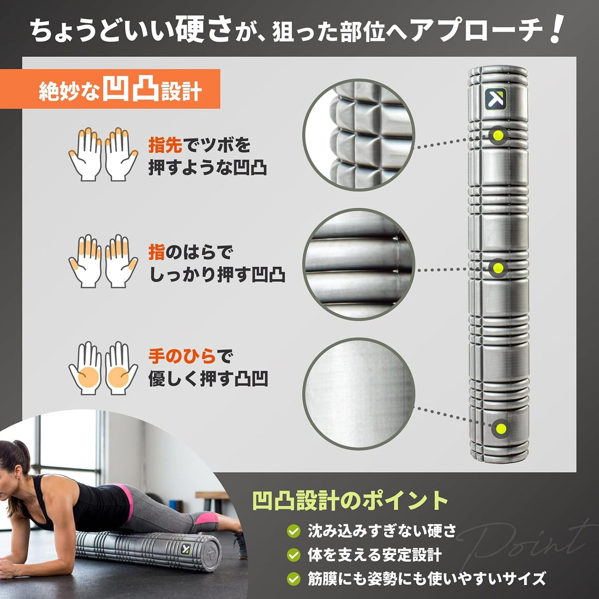 TriggerPoint CORE Foam Massage Roller with Softer Compression for Exercise, Deep Tissue and Muscle Recovery - Relieves Muscle Pain & Tightness, Improves Mobility & Circulation (12'', 18'', 36'')