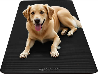 Thick Yoga Mat, Exercise & Fitness Mat with Easy-Cinch Carrying Strap