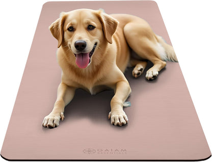 Thick Yoga Mat, Exercise & Fitness Mat with Easy-Cinch Carrying Strap