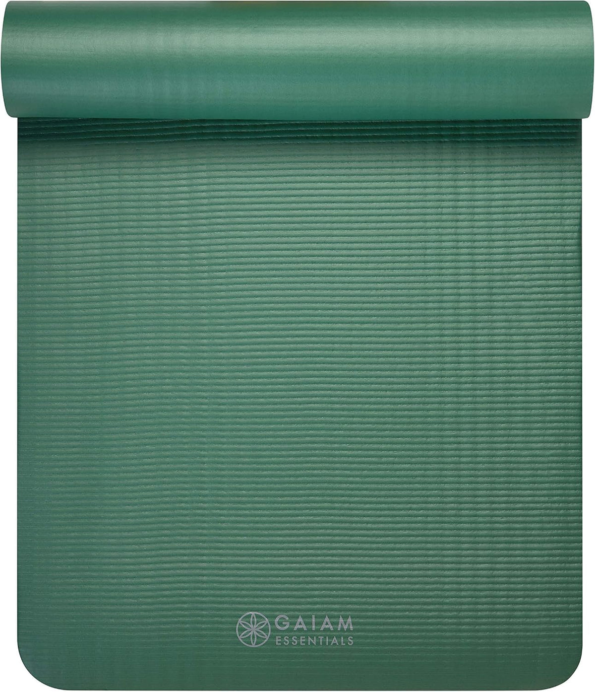 Thick Yoga Mat, Exercise & Fitness Mat with Easy-Cinch Carrying Strap